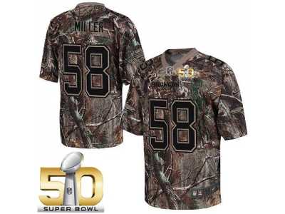 Nike Denver Broncos #58 Von Miller Camo Super Bowl 50 Men's Stitched NFL Realtree Elite Jersey