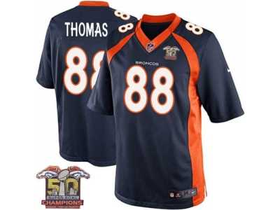Youth Nike Broncos #88 Demaryius Thomas Navy Blue NFL Alternate Super Bowl 50 Champions Elite Jersey