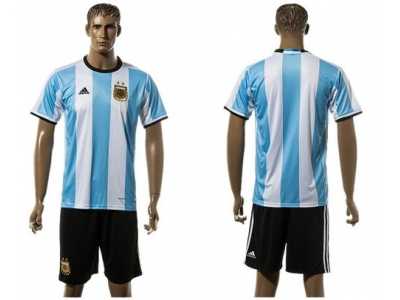 Argentina Blank Home Soccer Country Jersey