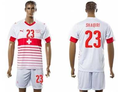 Switzerland #23 Shaqiri Away Soccer Country Jersey