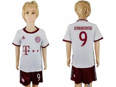 Bayern Munchen #9 Lewandowski SEC Away Kid Soccer Club Jersey