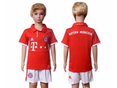 Bayern Munchen Blank Home Kid Soccer Club Jersey