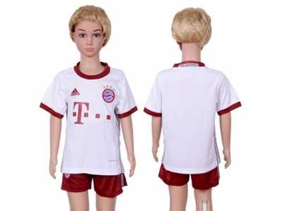 Bayern Munchen Blank SEC Away Kid Soccer Club Jersey