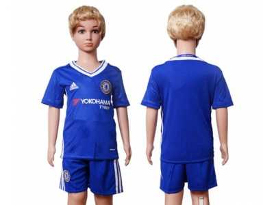 Chelsea Blank Blue Home Kid Soccer Club Jersey