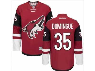 Men's Arizona Coyotes #35 Louis Domingue Red Home Stitched NHL Jersey
