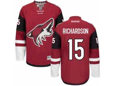 Men's Reebok Arizona Coyotes #15 Brad Richardson Authentic Burgundy Red Home NHL Jersey