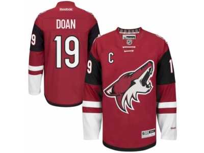 Men's Reebok Arizona Coyotes #19 Shane Doan Authentic Burgundy Red Home NHL Jersey