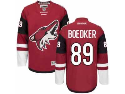 Men's Reebok Arizona Coyotes #89 Mikkel Boedker Authentic Burgundy Red Home NHL Jersey