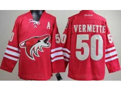 nhl Phoenix Coyotes #50 Antoine Vermette Red Jersey