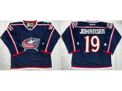 Columbus Blue Jackets #19 Ryan Johansen Navy Blue Home Stitched NHL Jersey