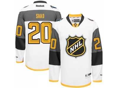 Columbus Blue Jackets #20 Brandon Saad White 2016 All Star Stitched NHL Jersey