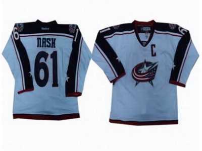 nhl Columbus Blue Jackets #61 Rick Nash white jerseys