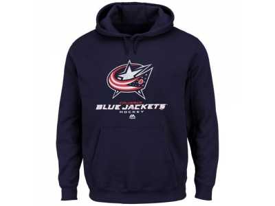 Columbus Blue Jackets Majestic Navy Blue Big & Tall Critical Victory Pullover Hoodie