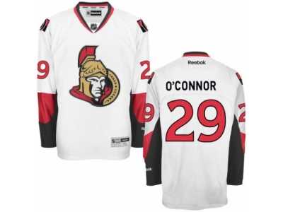 Men's Reebok Ottawa Senators #29 Matthew O'Connor Authentic White Away NHL Jersey