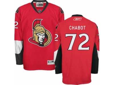 Men's Reebok Ottawa Senators #72 Thomas Chabot Authentic Red Home NHL Jersey