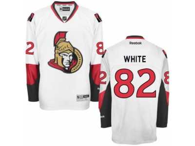 Men\'s Reebok Ottawa Senators #82 Colin White Authentic White Away NHL Jersey