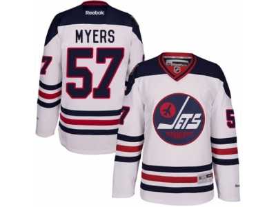 Men's Reebok Winnipeg Jets #57 Tyler Myers Authentic White 2016 Heritage Classic NHL Jersey
