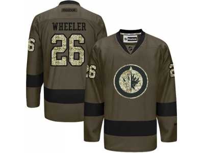 Winnipeg Jets #26 Blake Wheeler Green Salute to Service Stitched NHL Jersey
