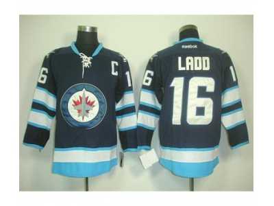 nhl jets #16 ladd blue(C patch) 2011 new