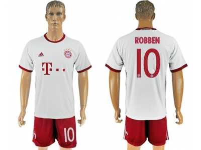 Bayern Munchen #10 Robben White Soccer Club Jersey