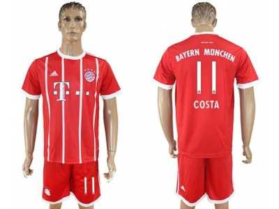 Bayern Munchen #11 Costa Home Soccer Club Jersey