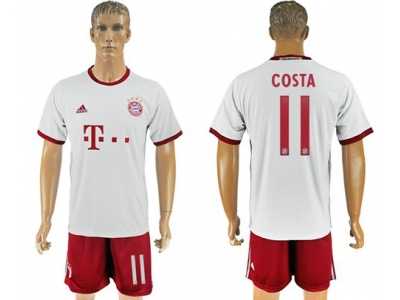 Bayern Munchen #11 Costa White Soccer Club Jersey