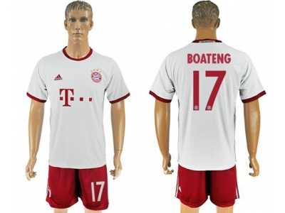 Bayern Munchen #17 Boateng White Soccer Club Jersey