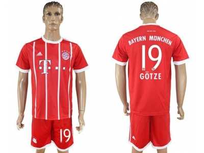 Bayern Munchen #19 Gotze Home Soccer Club Jersey