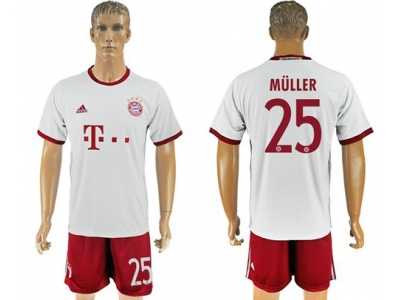 Bayern Munchen #25 Muller Sec Away Soccer Club Jersey