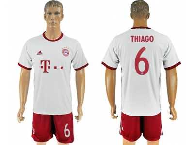 Bayern Munchen #6 Thiago White Soccer Club Jersey