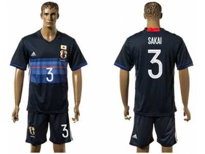 Japan #3 Sakai Home Soccer Country Jersey