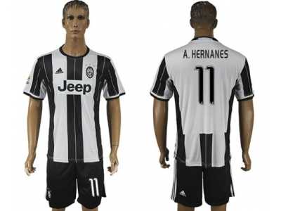 Juventus #11 A.Hernanes Home Soccer Club Jersey