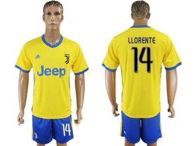 Juventus #14 Llorente Away Soccer Club Jersey