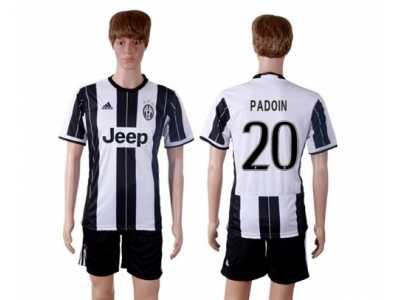 Juventus #20 Padoin Home Soccer Club Jersey