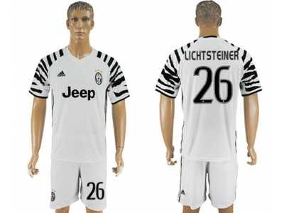 Juventus #26 Lichtsteiner SEC Away Soccer Club Jersey