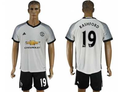 Manchester United #19 Rashford White Soccer Club Jersey