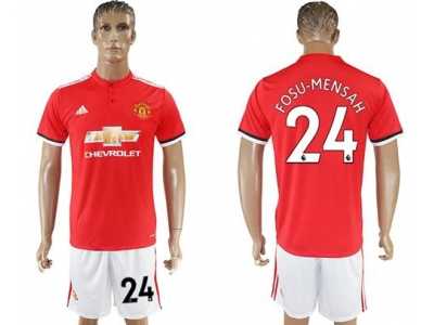 Manchester United #24 Fosu-Mensah Red Home Soccer Club Jersey