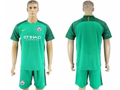 Manchester United Blank Green Goalkeeper Soccer Club Jersey