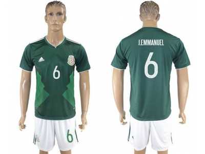 Mexico #6 J.Emmanuel Green Home Soccer Country Jersey