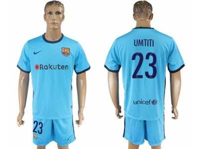 Barcelona #23 Umtiti Away Soccer Club Jersey