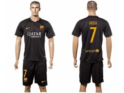 Barcelona #7 Arda Black Soccer Club Jersey