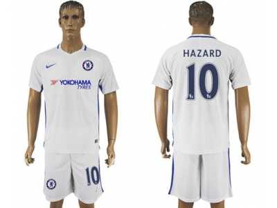 Chelsea #10 Hazard Away Soccer Club Jersey