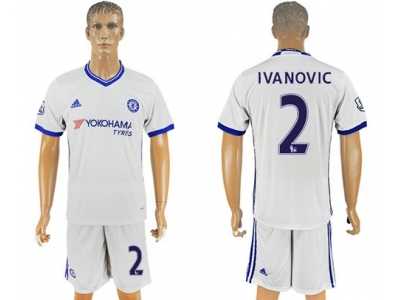 Chelsea #2 Ivanovic White Soccer Club Jersey