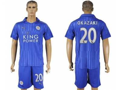 Leicester City #20 Okazaki Home Soccer Club Jersey