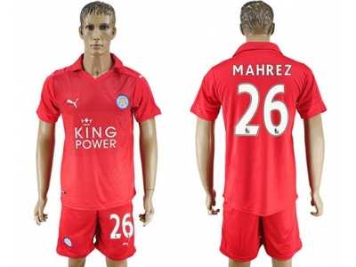 Leicester City #26 Mahrez Away Soccer Club Jersey