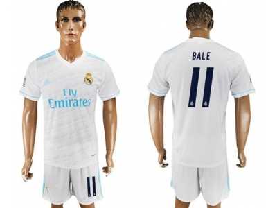 Real Madrid #11 Bale White Home Soccer Club Jerse