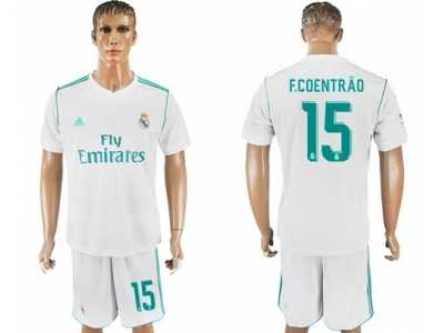 Real Madrid #15 F.Coentrao White Home Soccer Club Jersey
