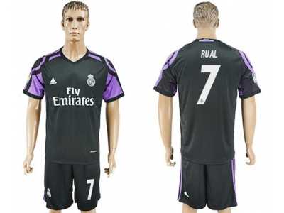 Real Madrid #7 Rual Sec Away Soccer Club Jersey