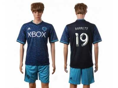 Seattle Sounders #19 Barrett SEC Away Soccer Club Jersey