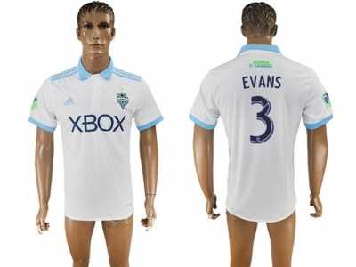 Seattle Sounders #3 Evans Away Soccer Club Jersey